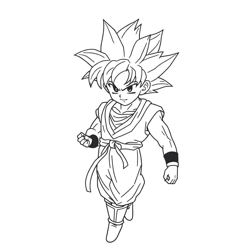 goku صفحات التلوين