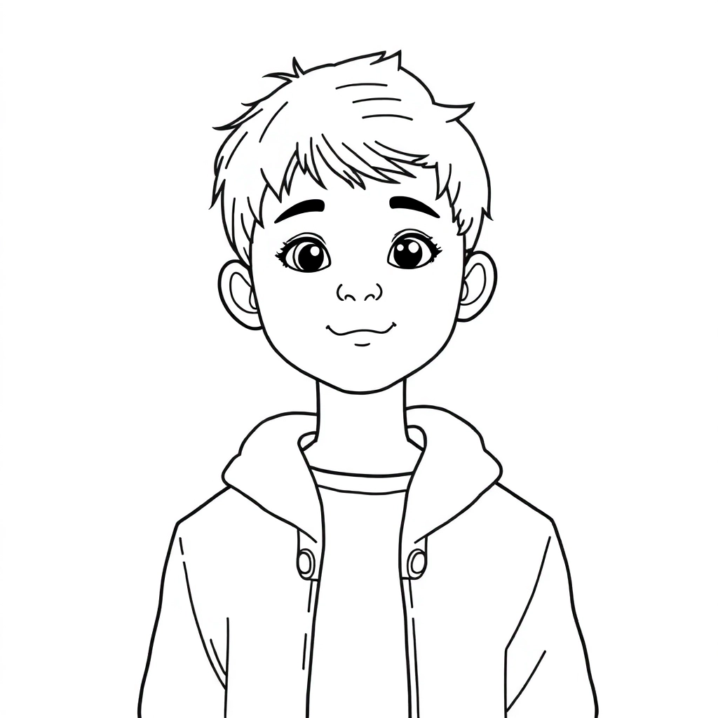 一個人 Coloring Pages