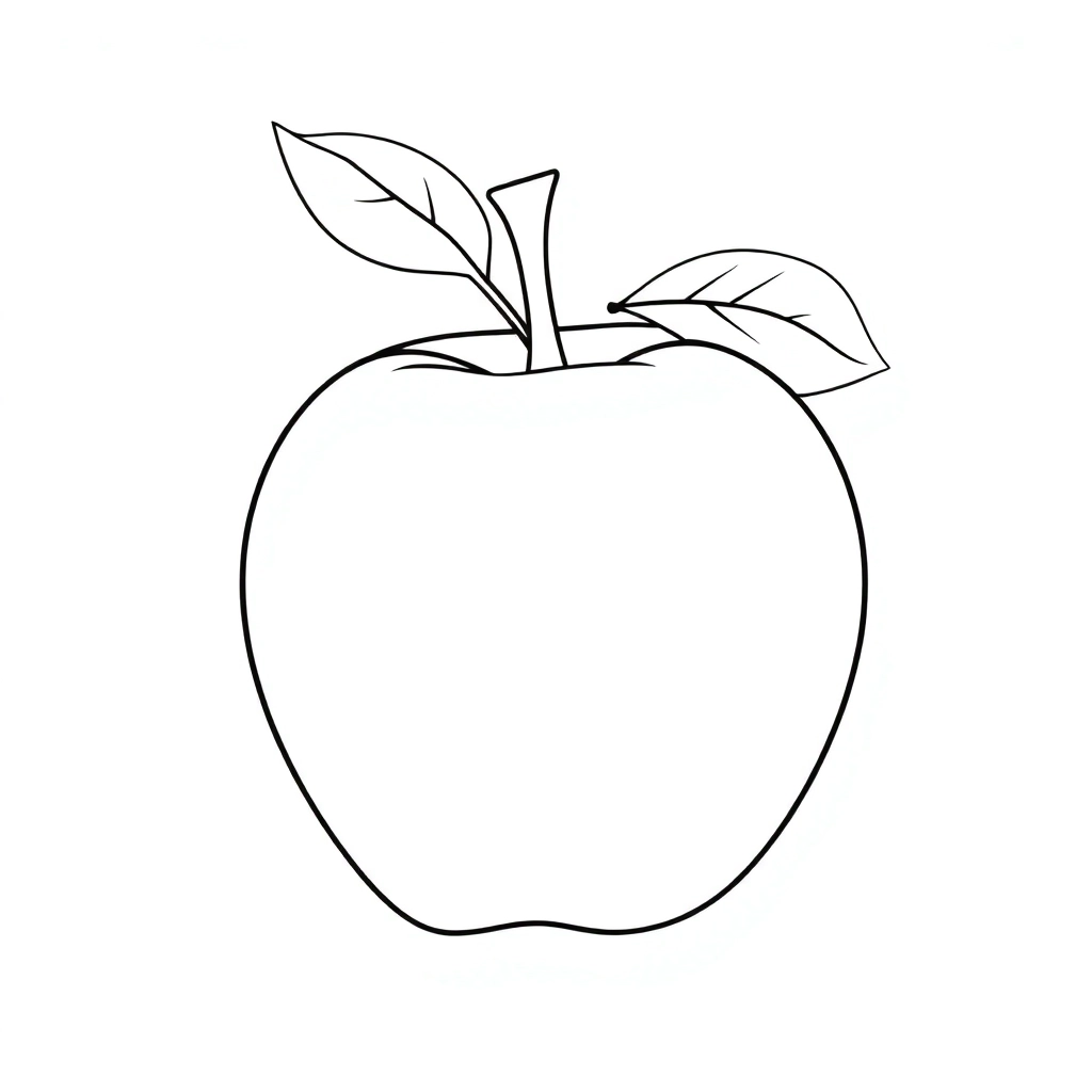 一個蘋果 Coloring Pages