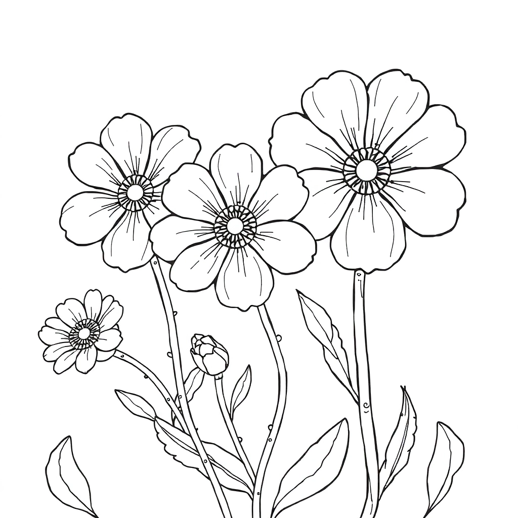 兩朵花 Coloring Pages