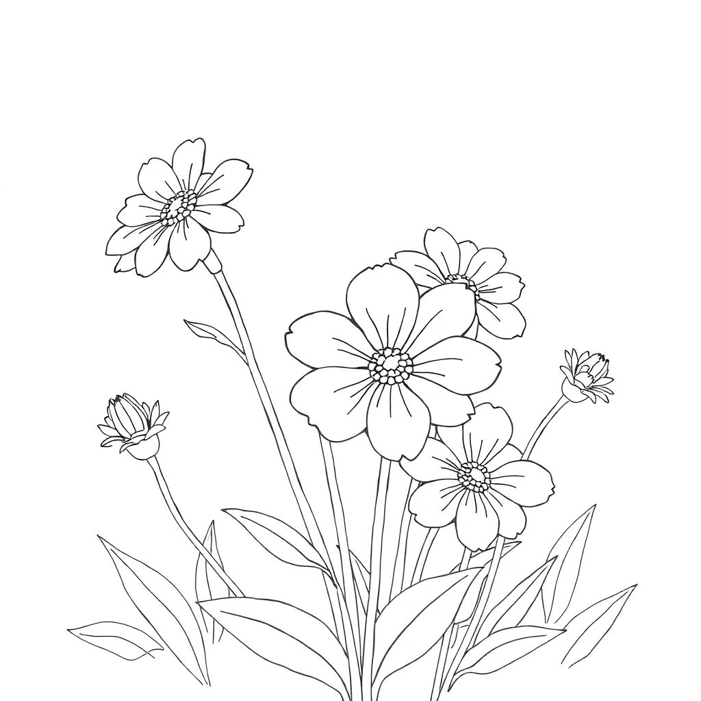 兩朵花 Coloring Pages