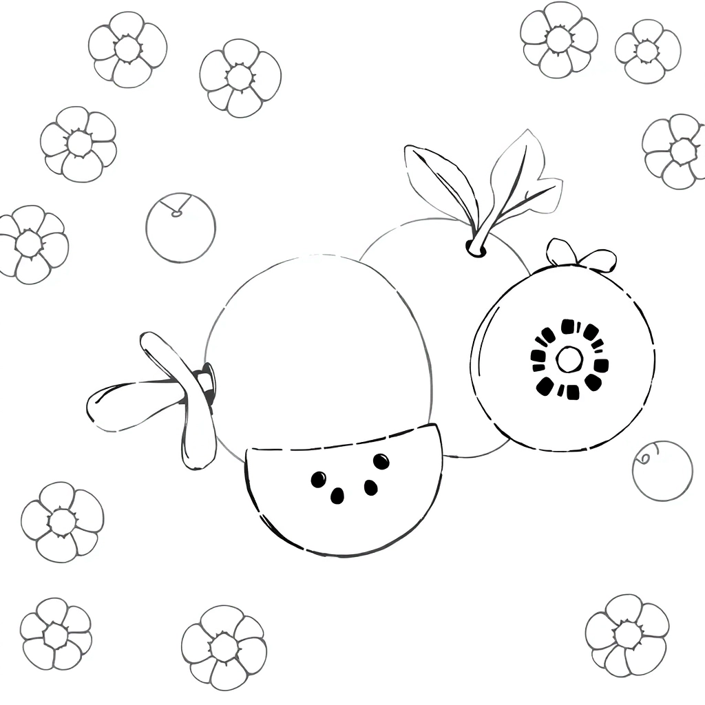 五果子 Páginas para Colorear