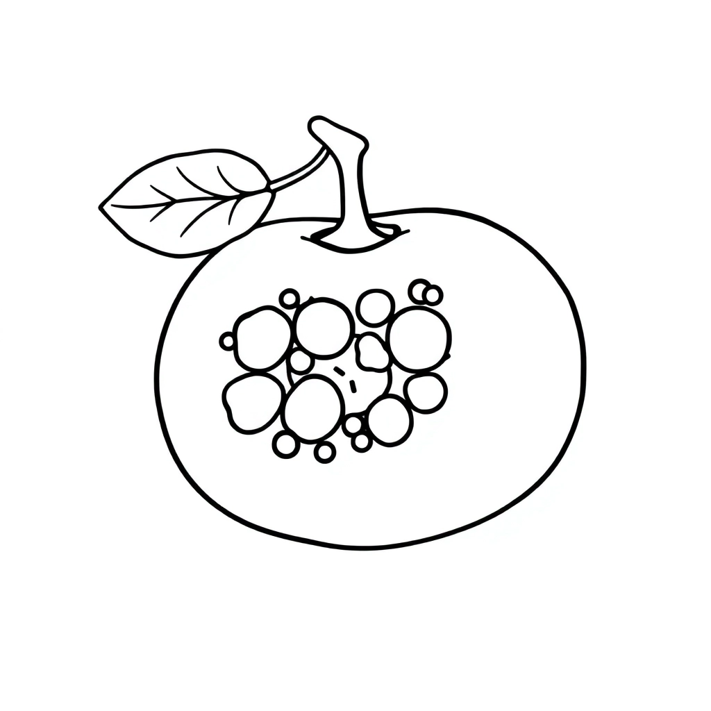五顆果子 Páginas para Colorear