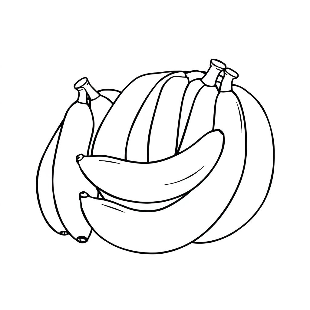 五香蕉 Páginas para Colorear