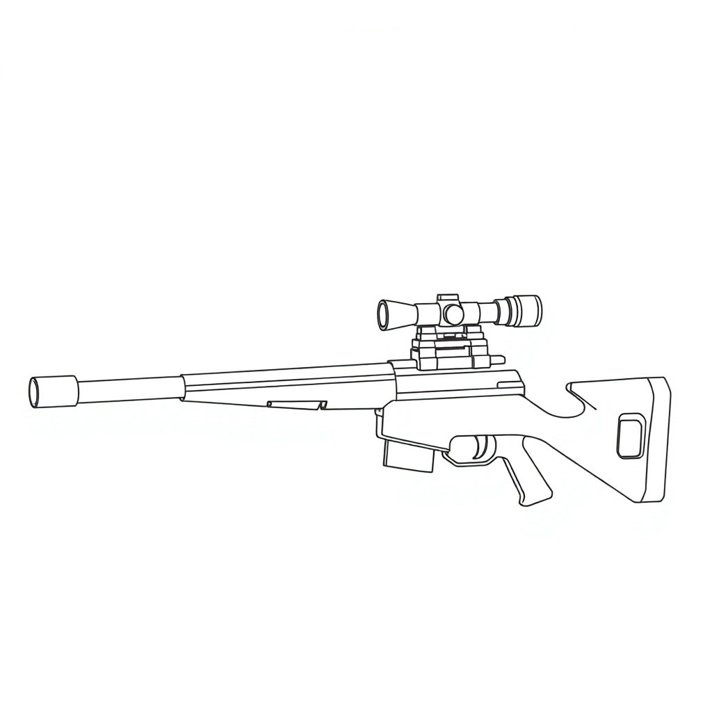轩辕狙击枪 Coloring Pages