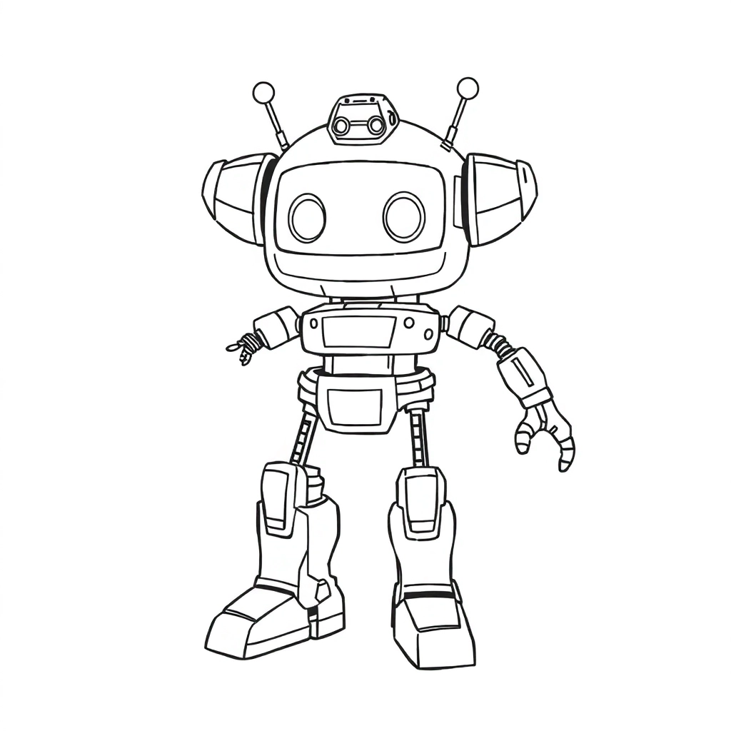 机器人 Coloring Pages