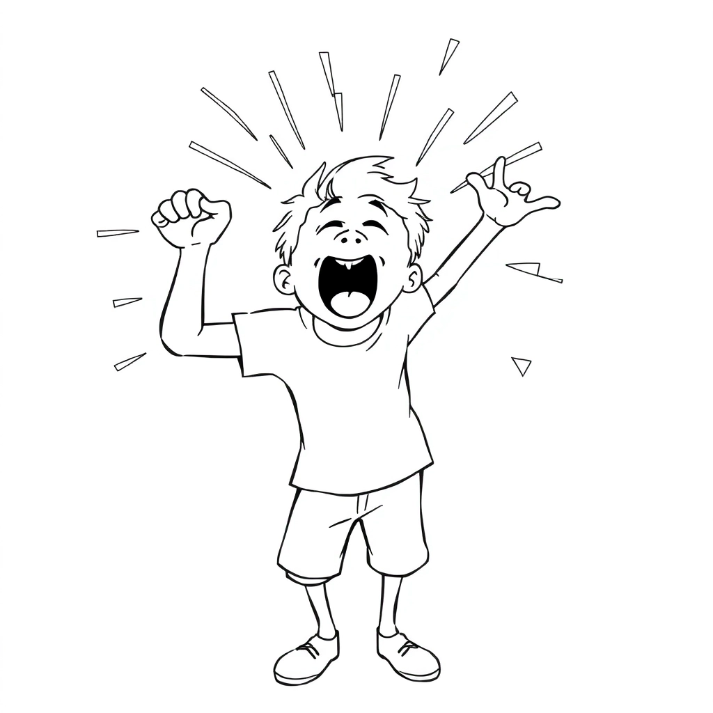 A surge of excitement rushed through her veins Coloring Pages