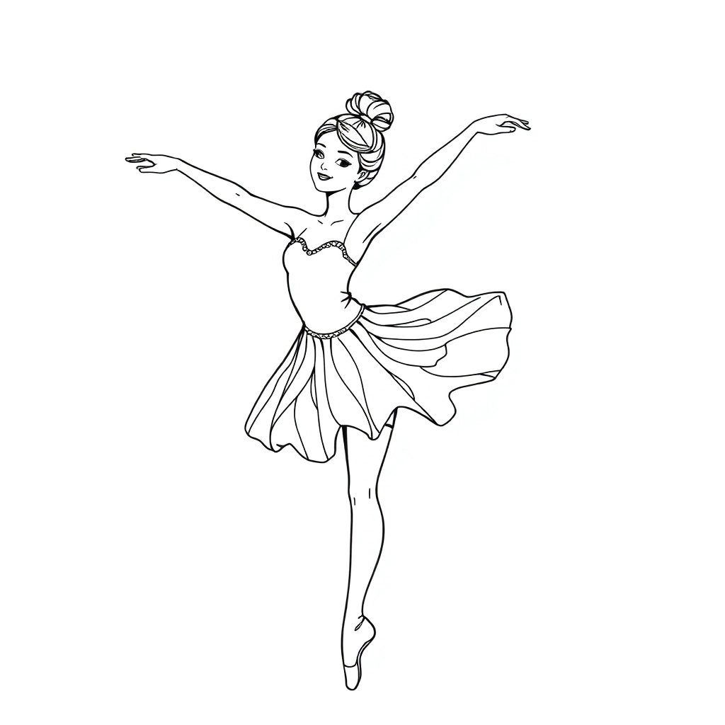 ballerina صفحات التلوين