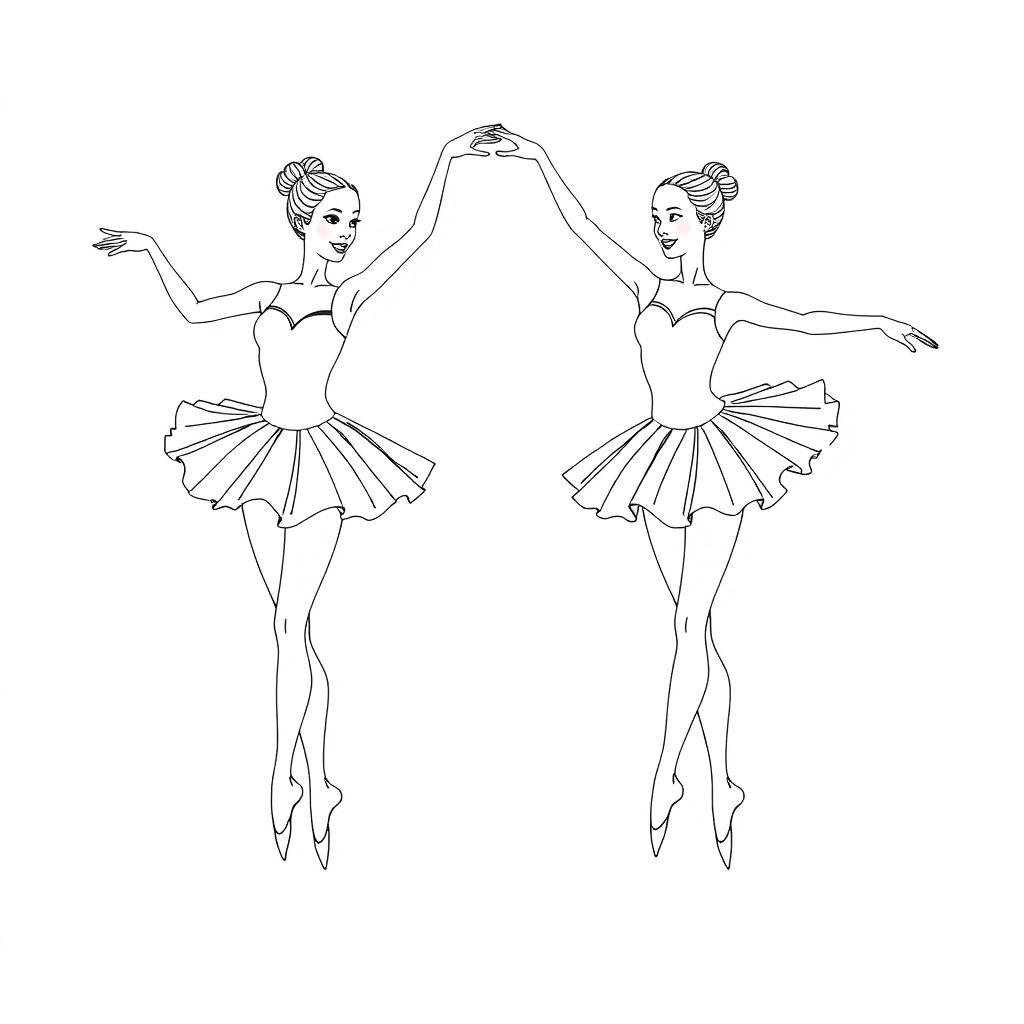ballerinas صفحات التلوين