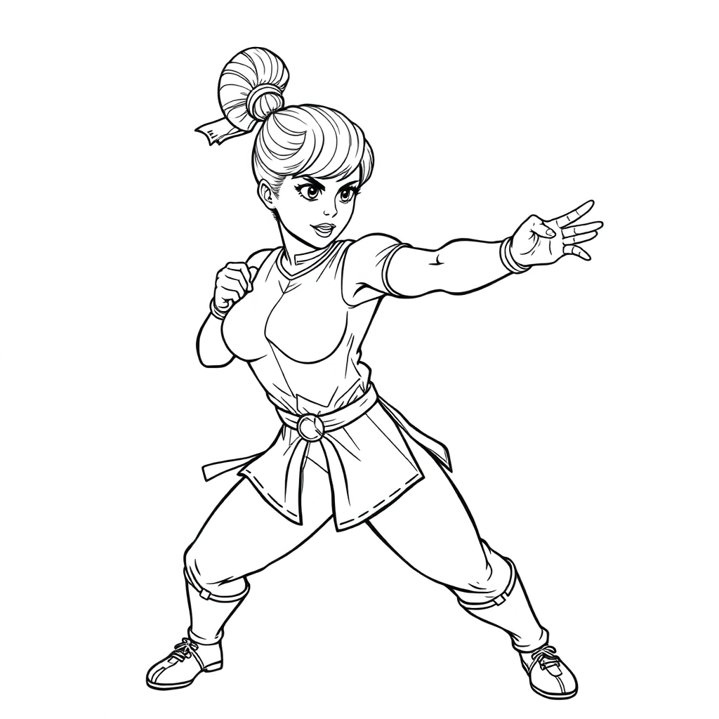 chunli Coloring Pages