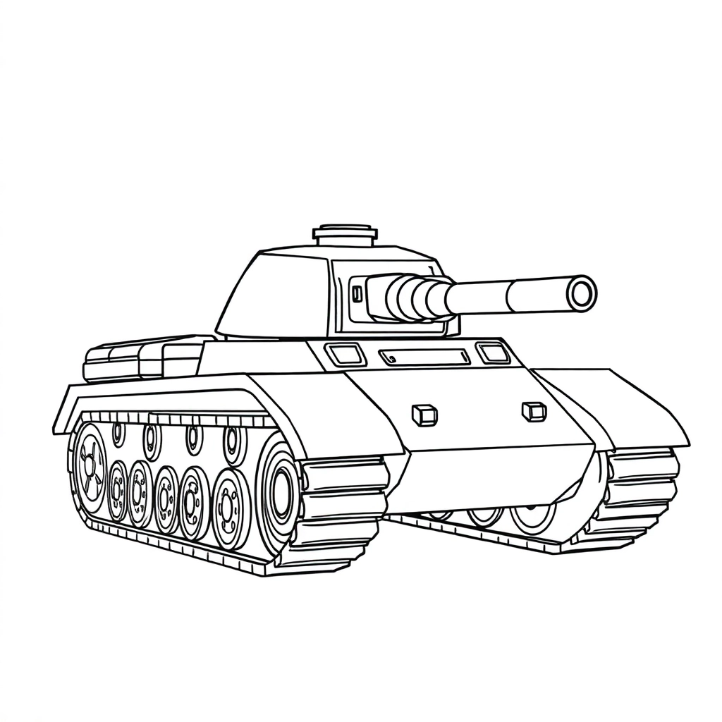 坦克 Coloring Pages