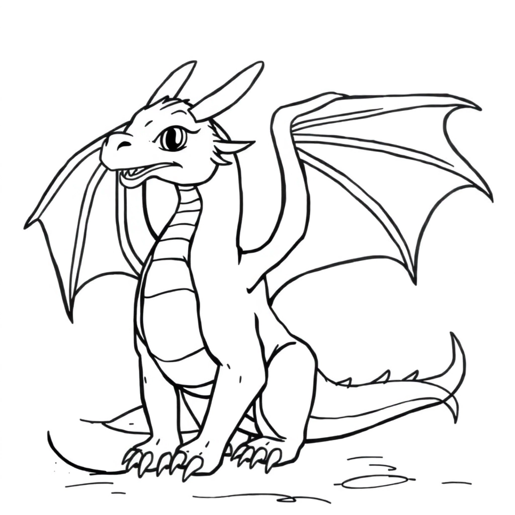 dragon real Coloring Pages