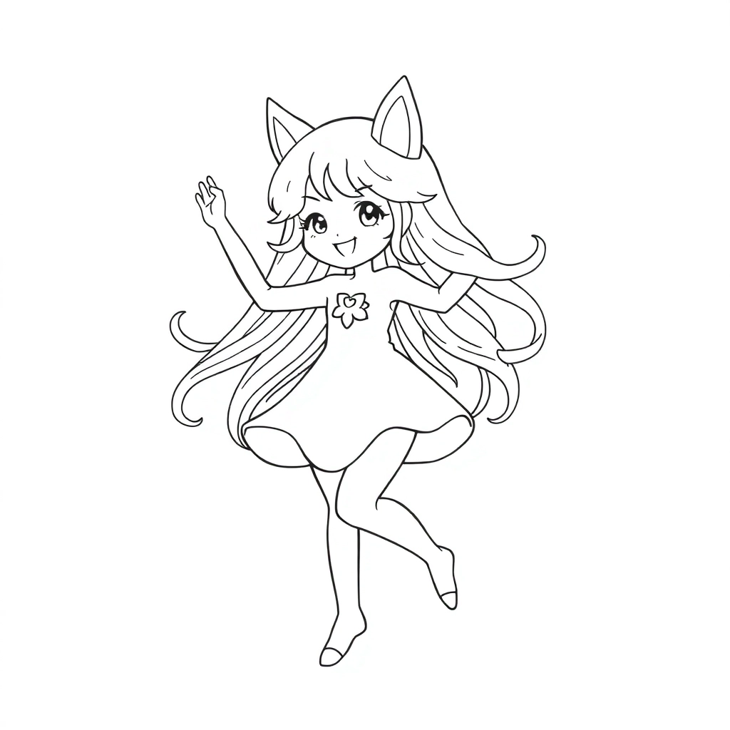 Kuromi dance  صفحات التلوين
