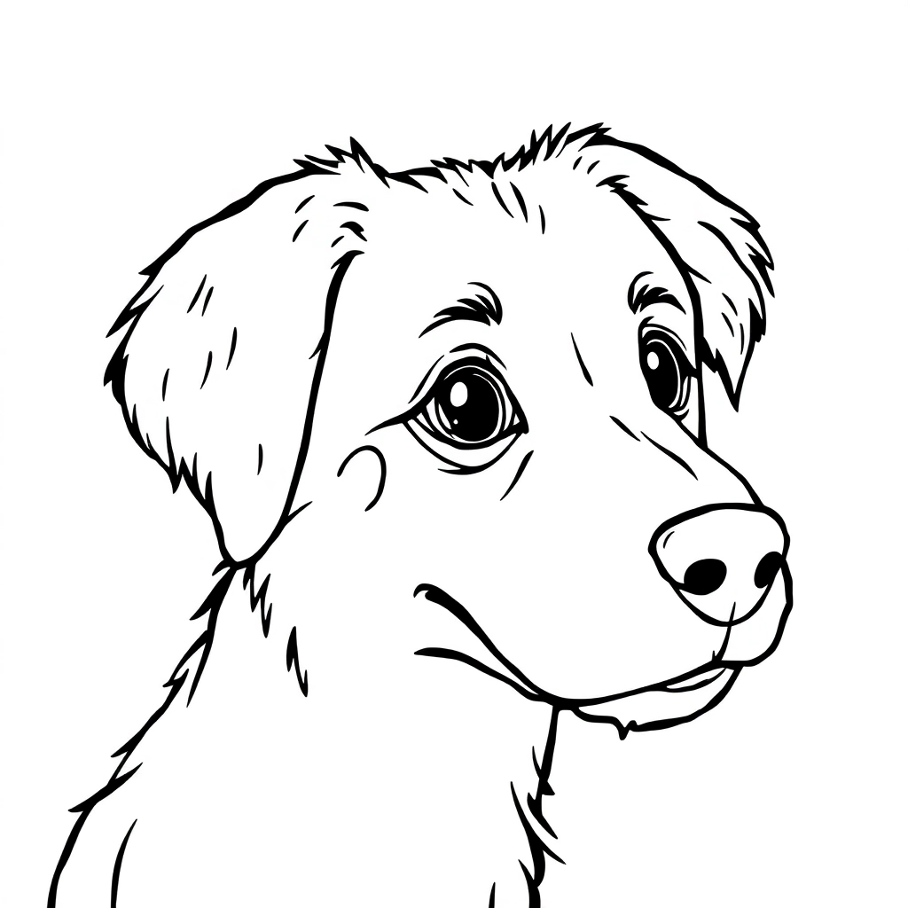 dog صفحات التلوين