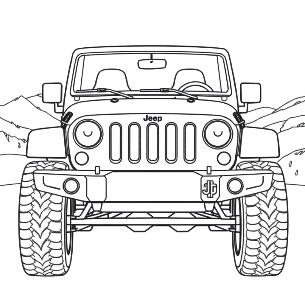 jeep牧马人 صفحات التلوين