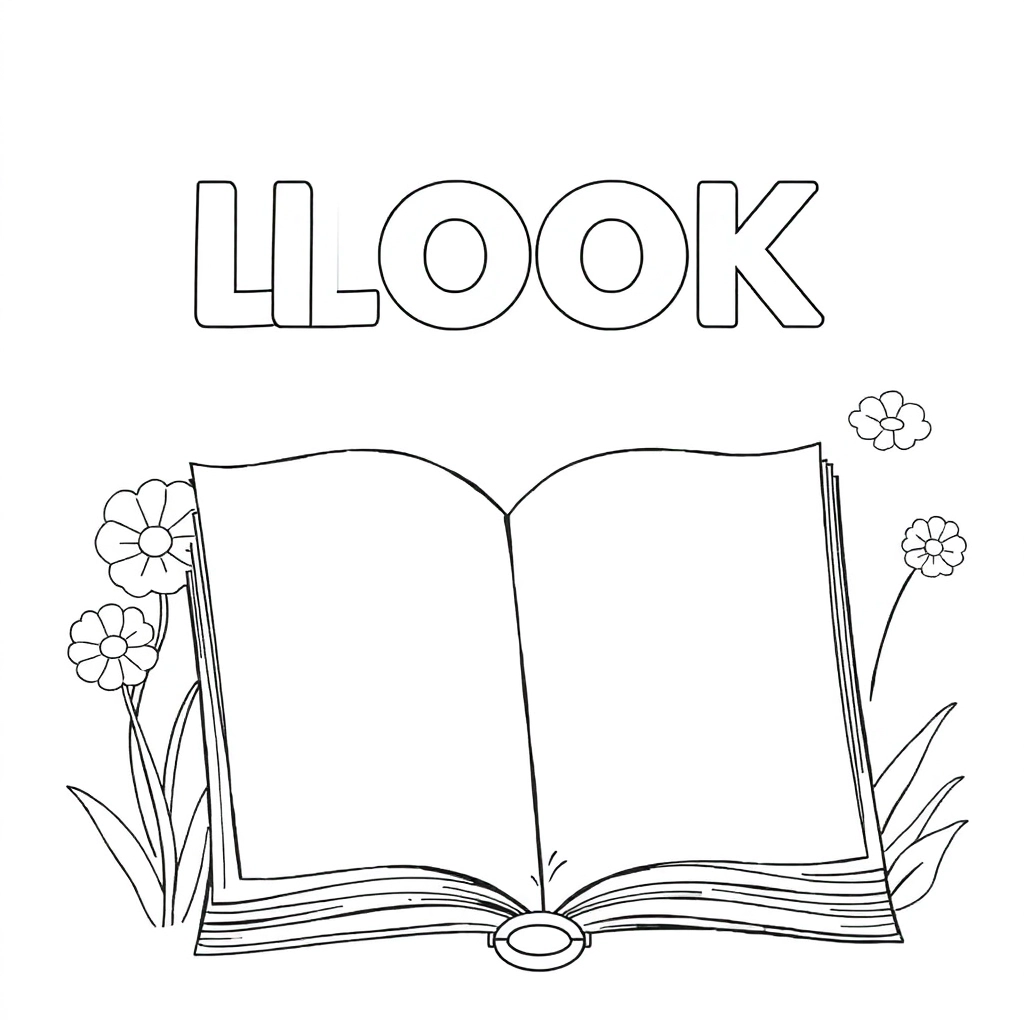 书本 Coloring Pages