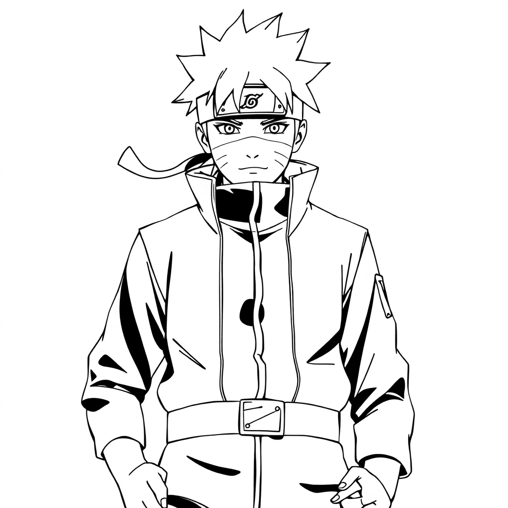 鸣人 Coloring Pages