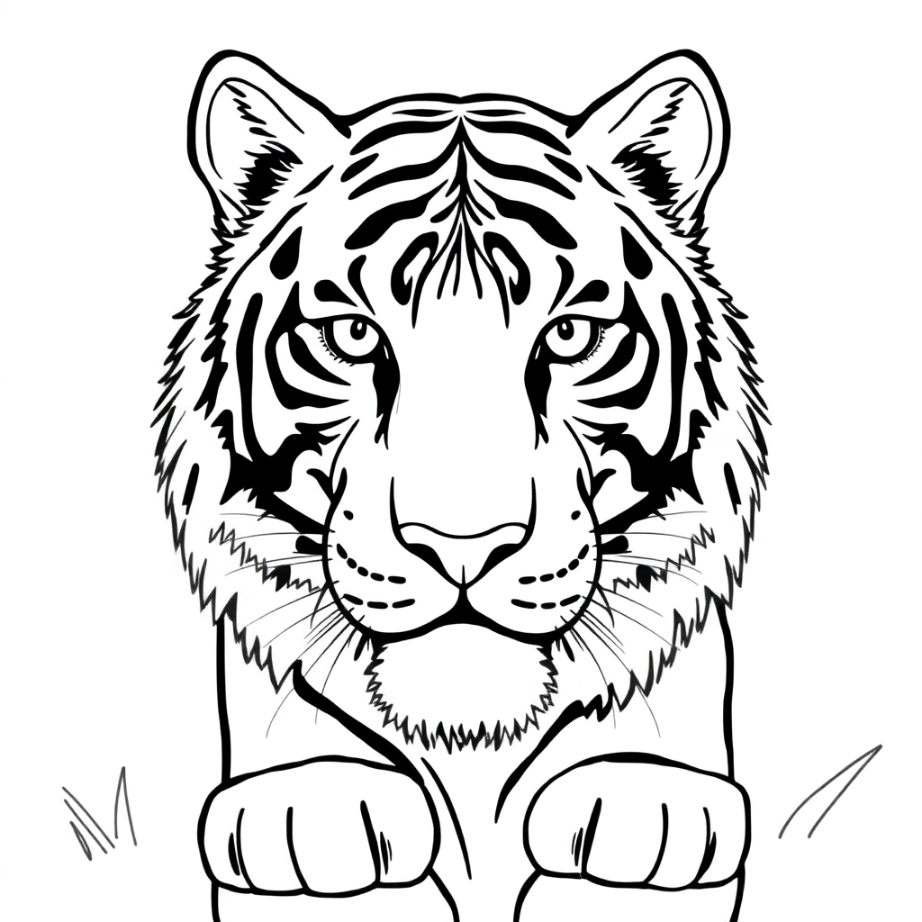 老虎 Coloring Pages