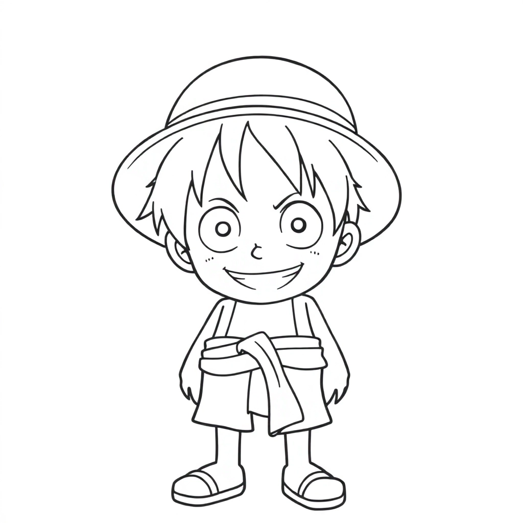路飞在玩Nintendo Coloring Pages