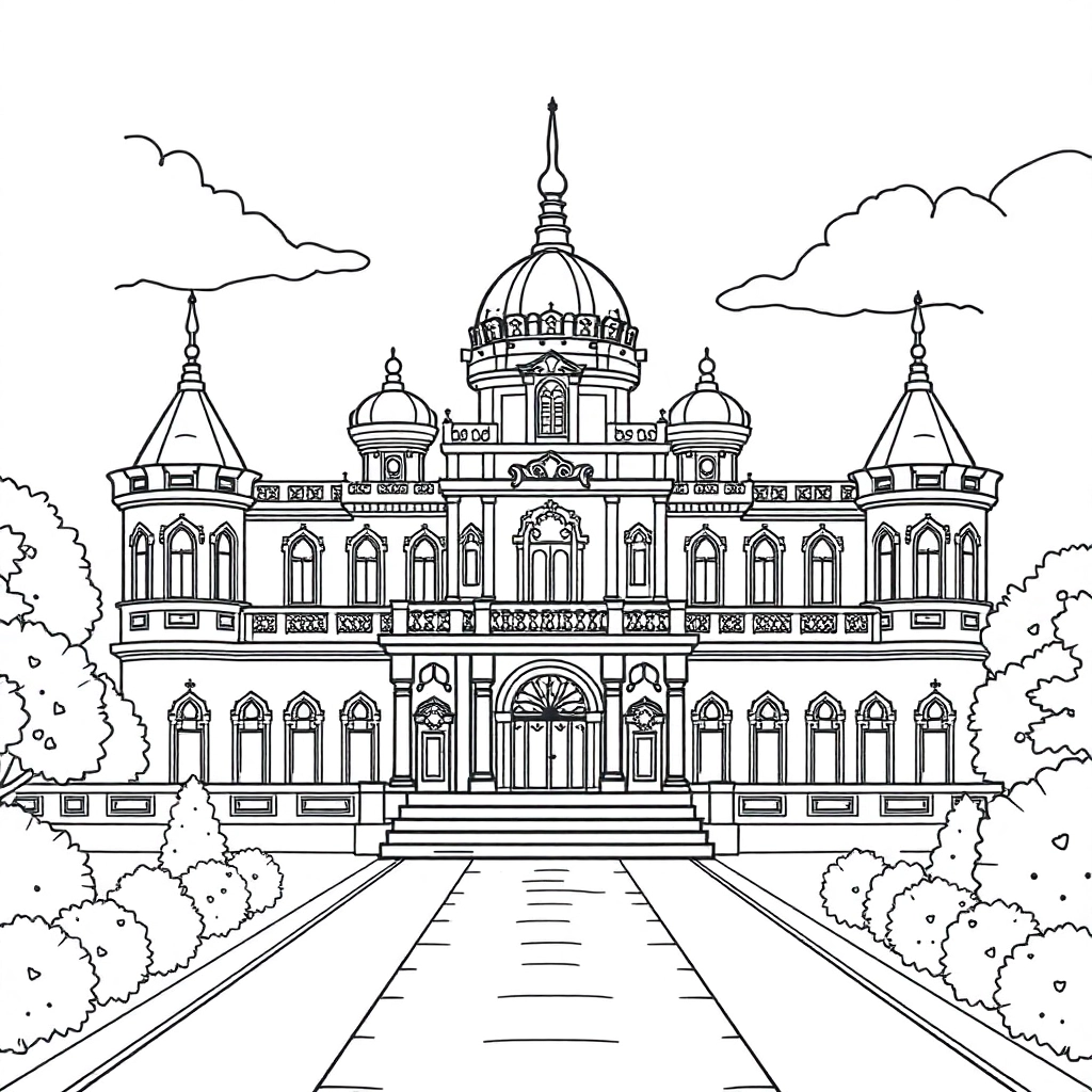 故宫 Coloring Pages