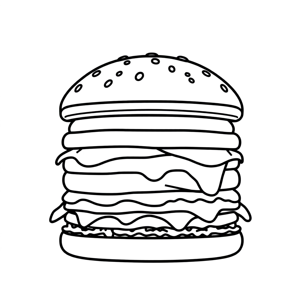 Hamburger صفحات التلوين