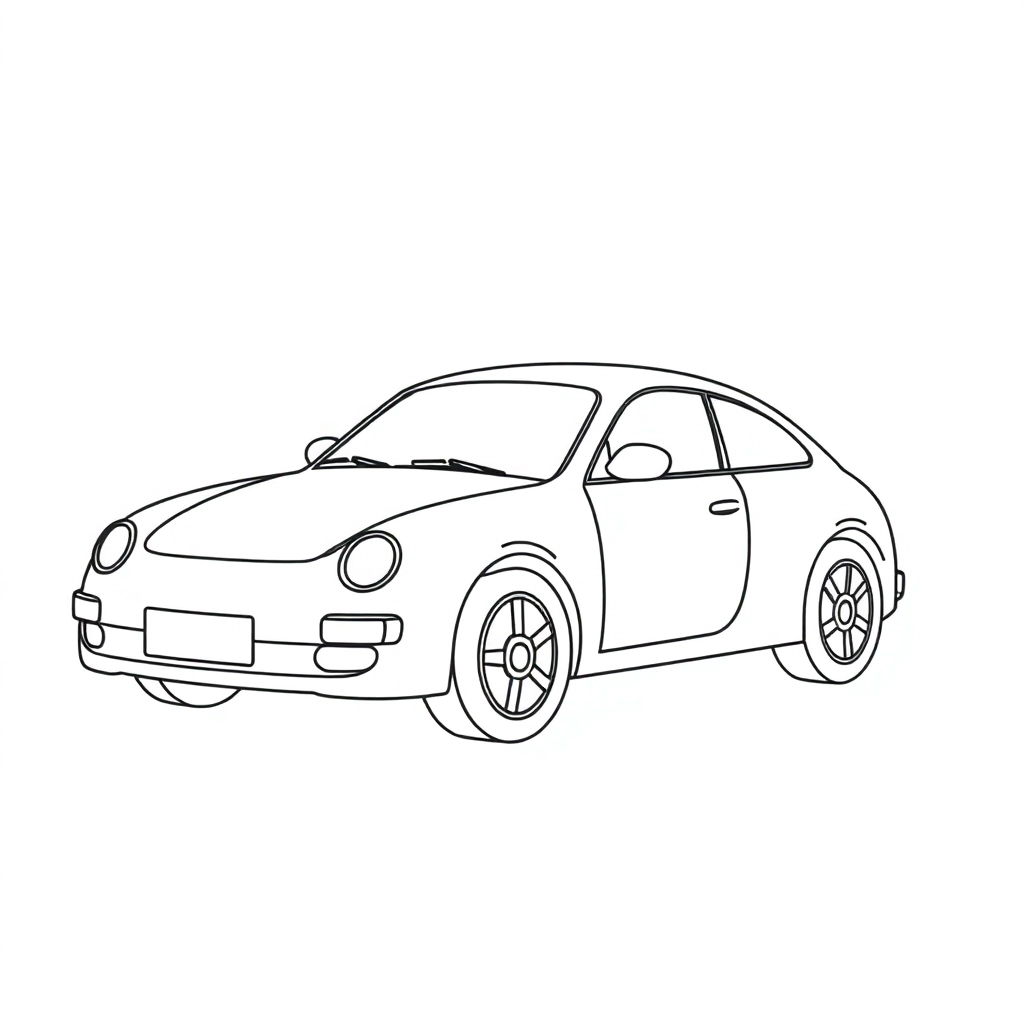 car Páginas para Colorear