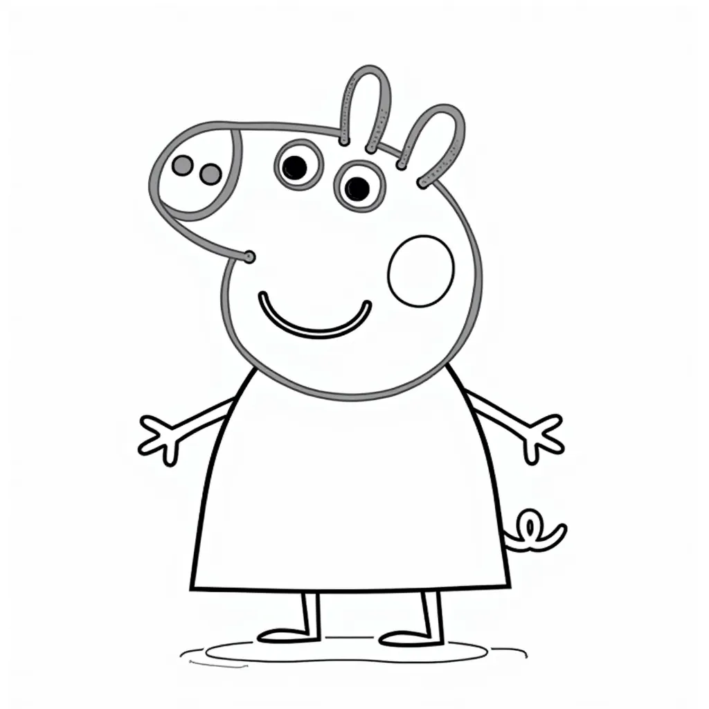 Pepa pig  coloring pages