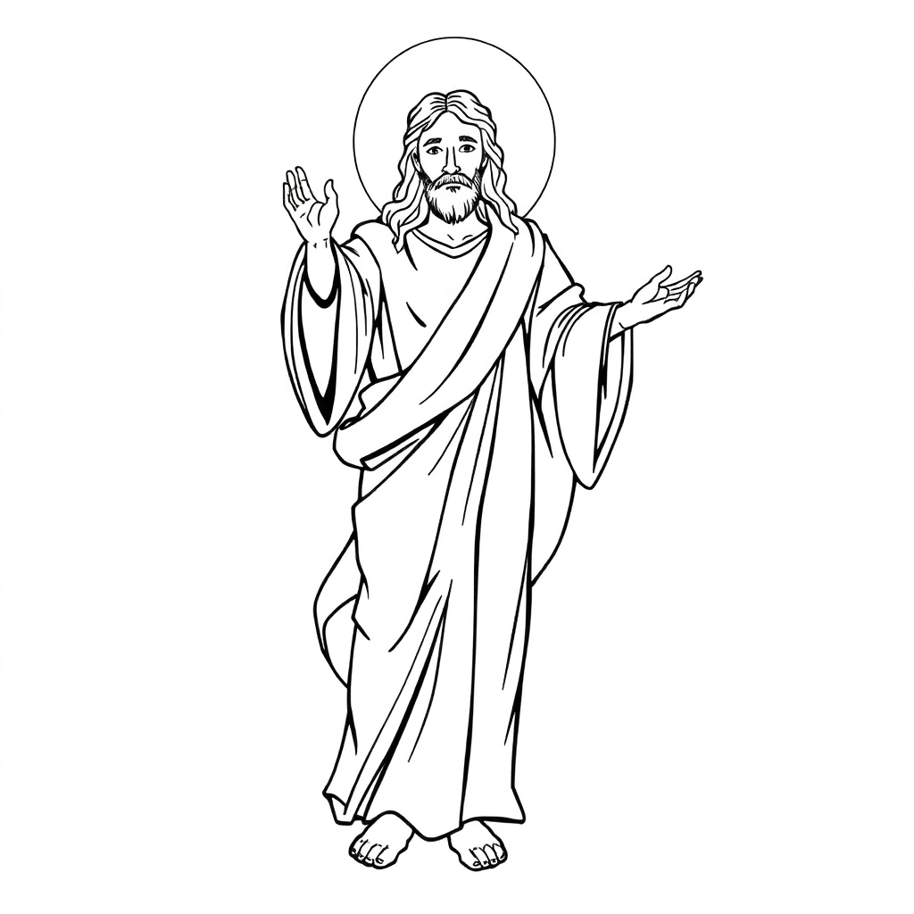  The image of Christ صفحات التلوين