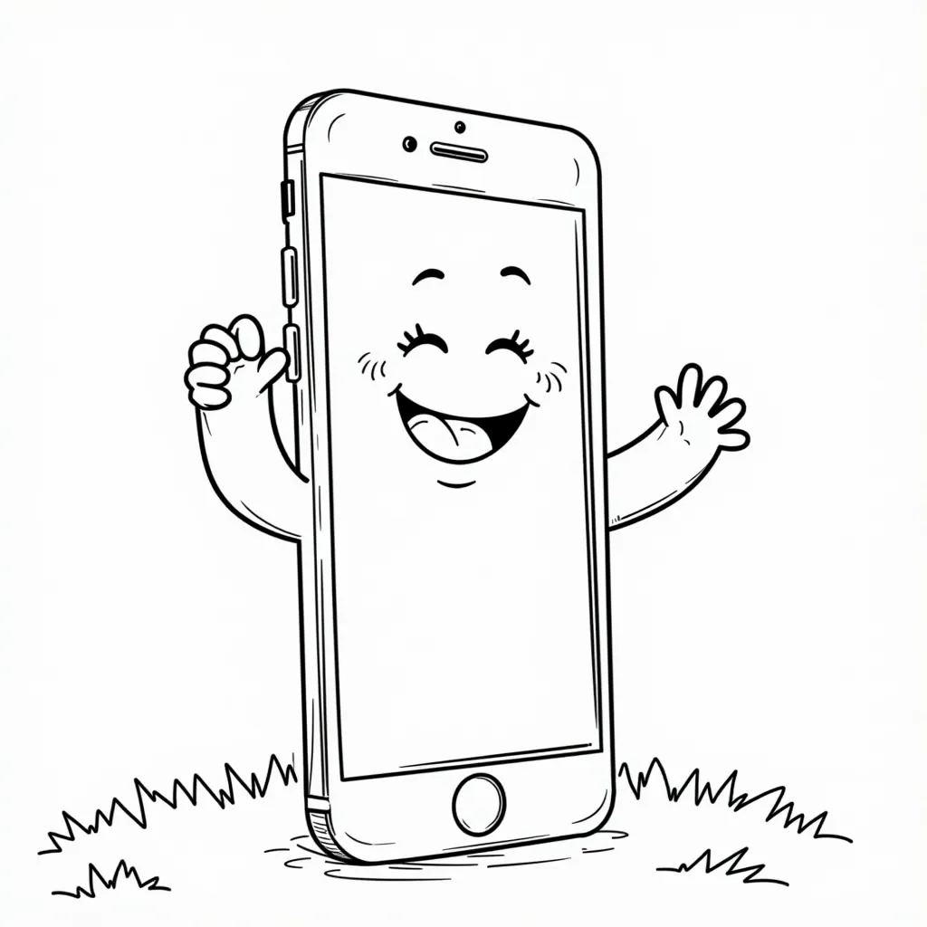 iphone coloring pages