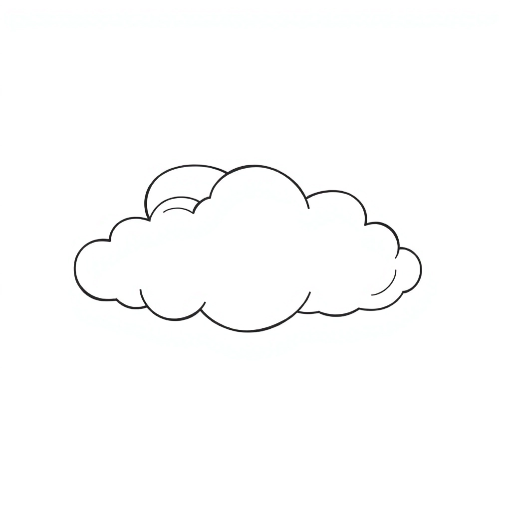 一团云朵 Coloring Pages
