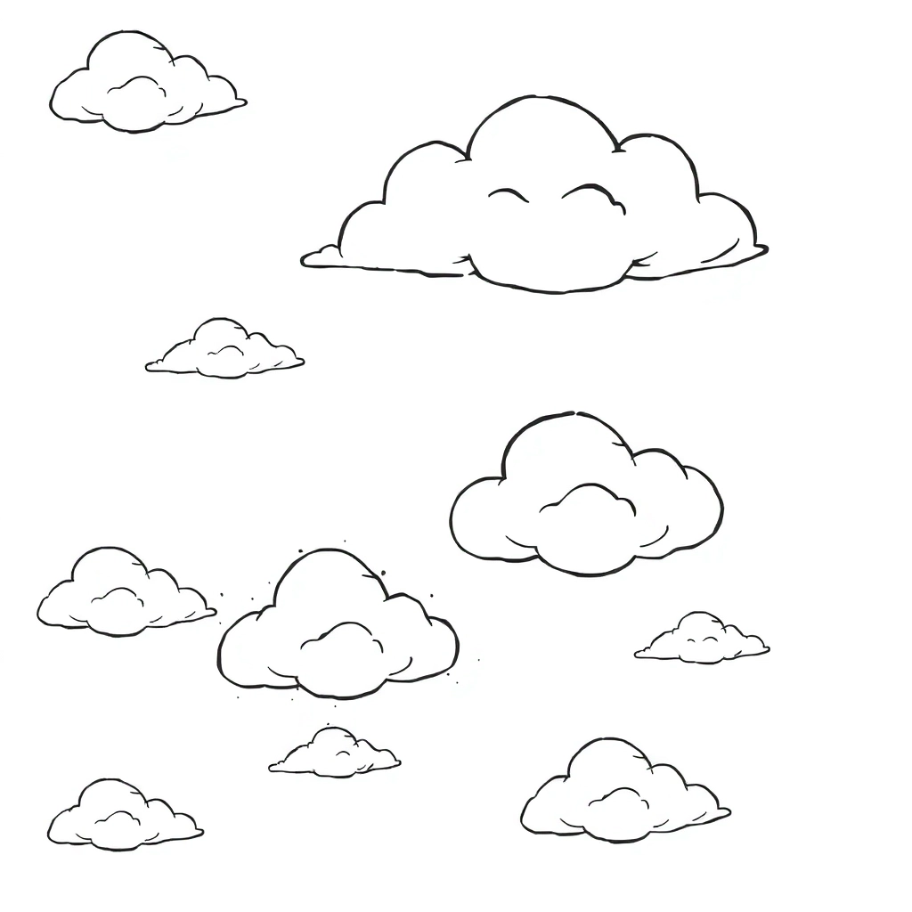 clouds Coloring Pages
