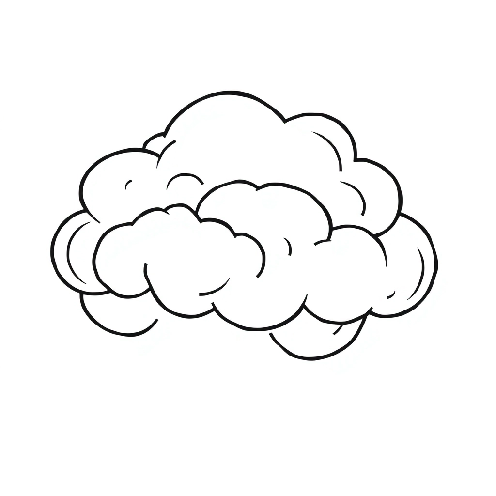 几片云朵 Coloring Pages