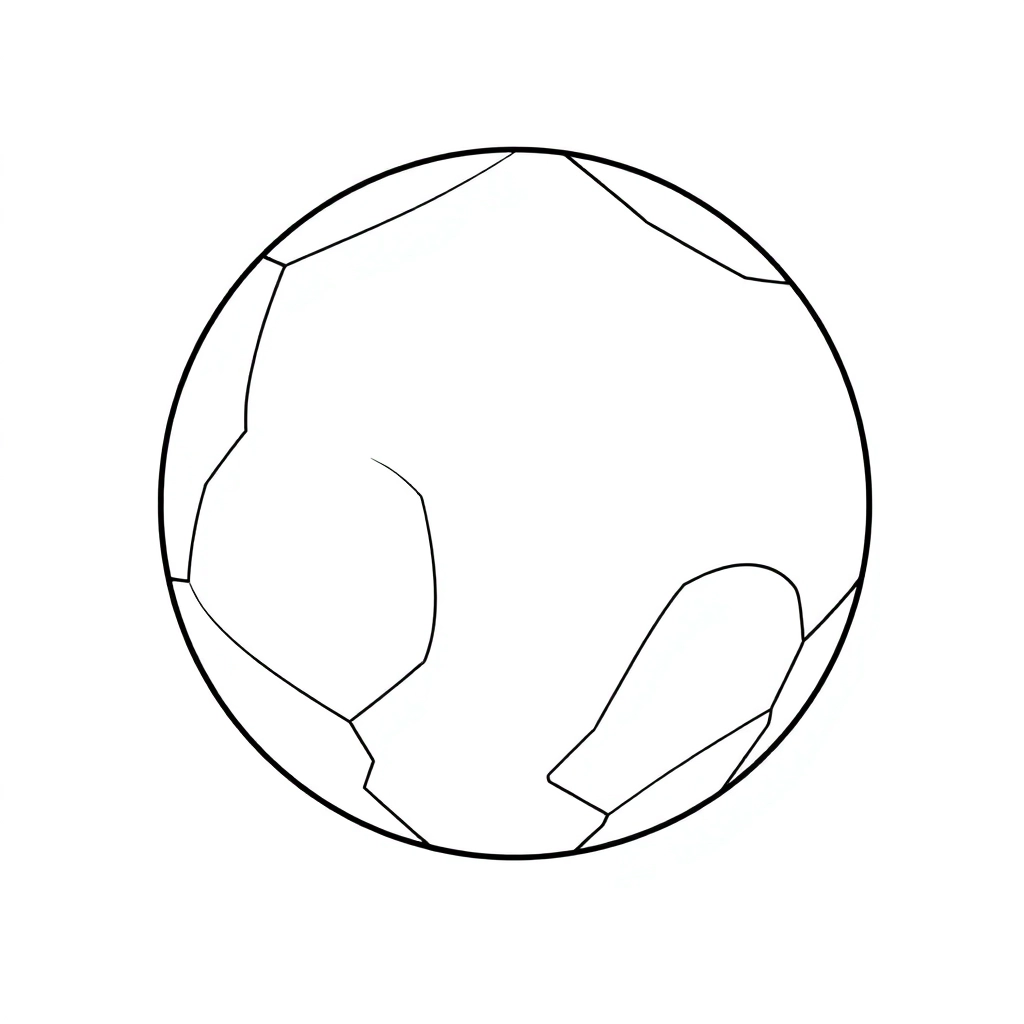 一个光滑的球 Coloring Pages