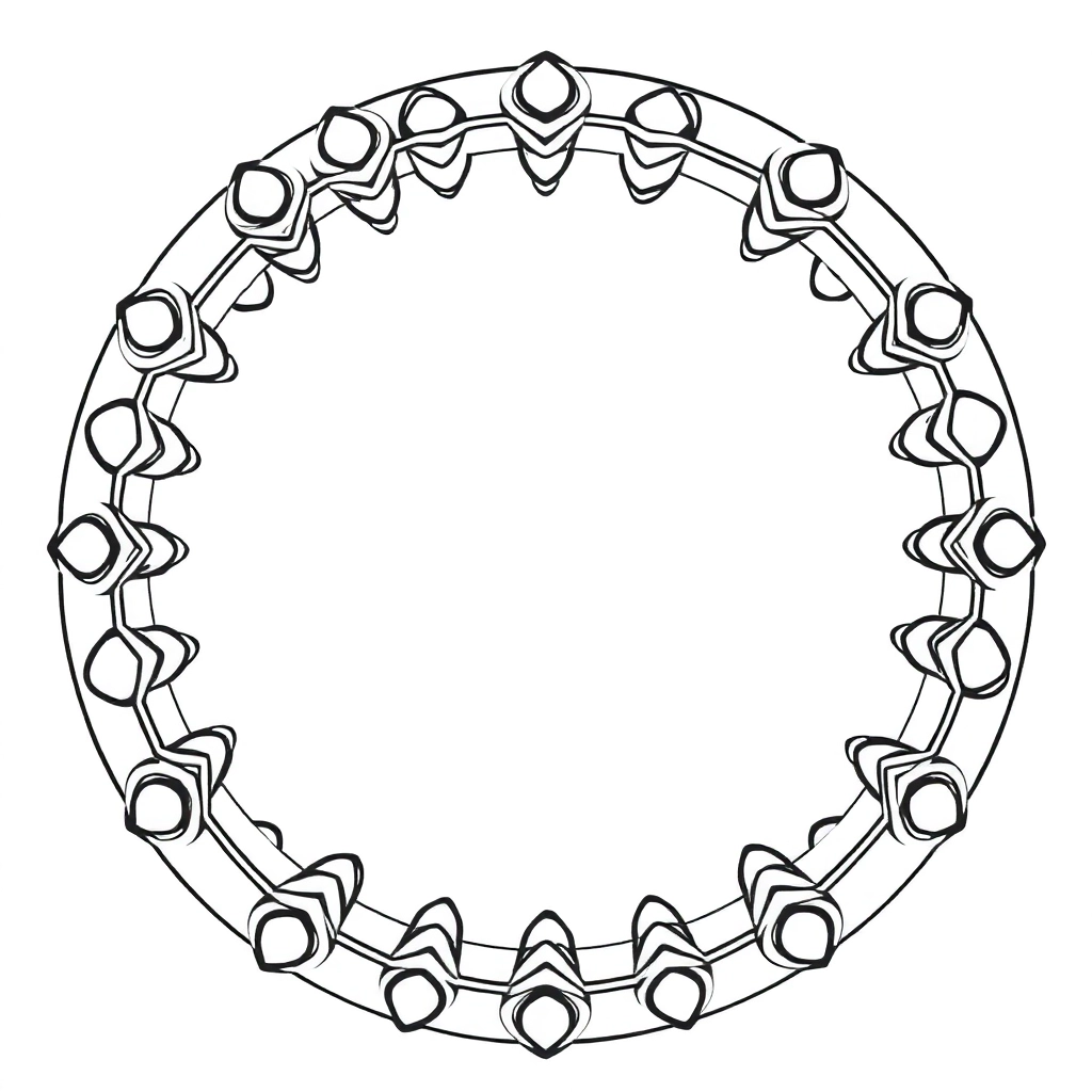 一个光滑的圆 Coloring Pages