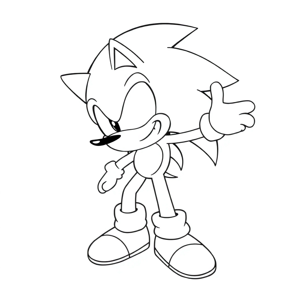 sonic Páginas para Colorear