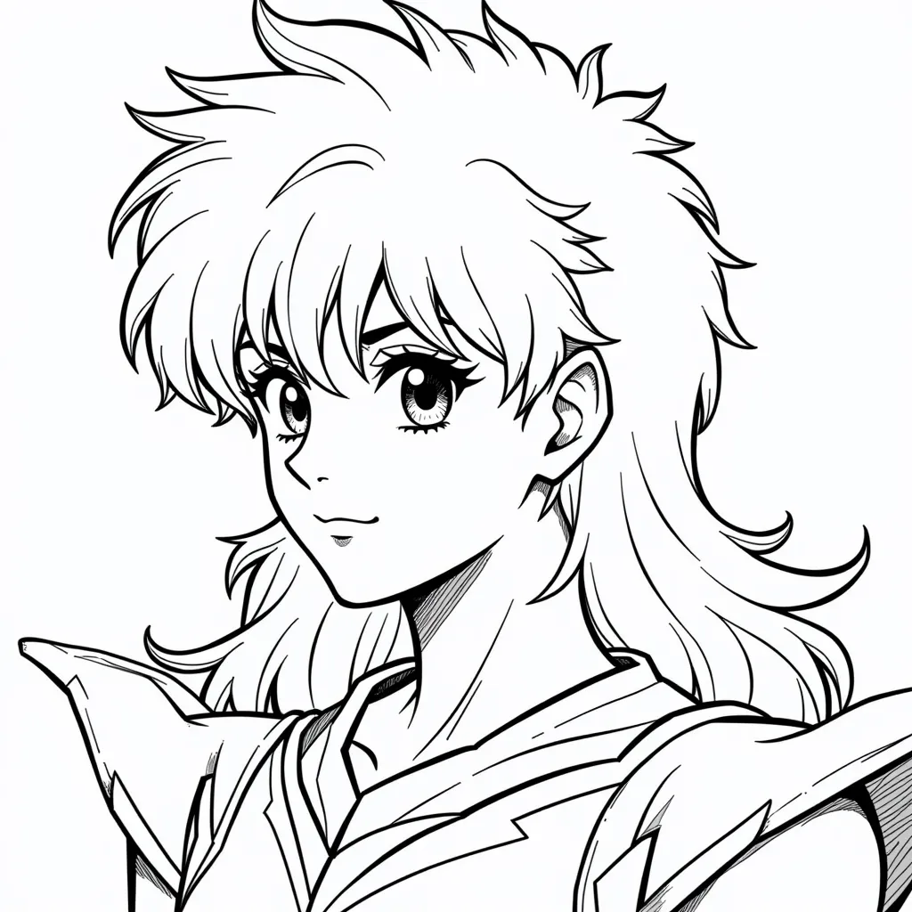 圣斗士星矢头像 coloring pages