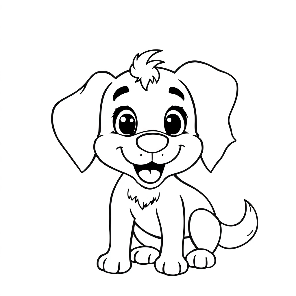 卡通狗 Coloring Pages