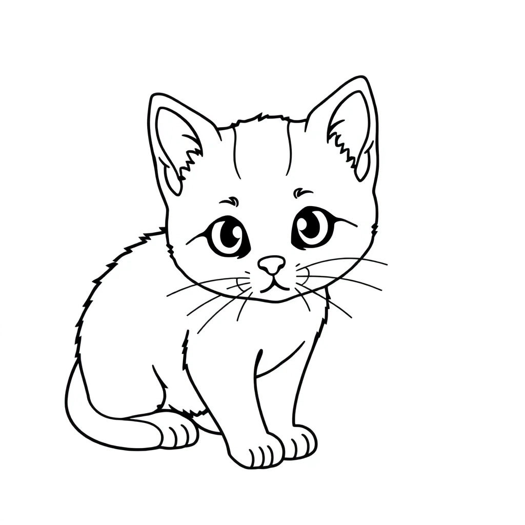 用数字做点  连起来成小猫 Coloring Pages