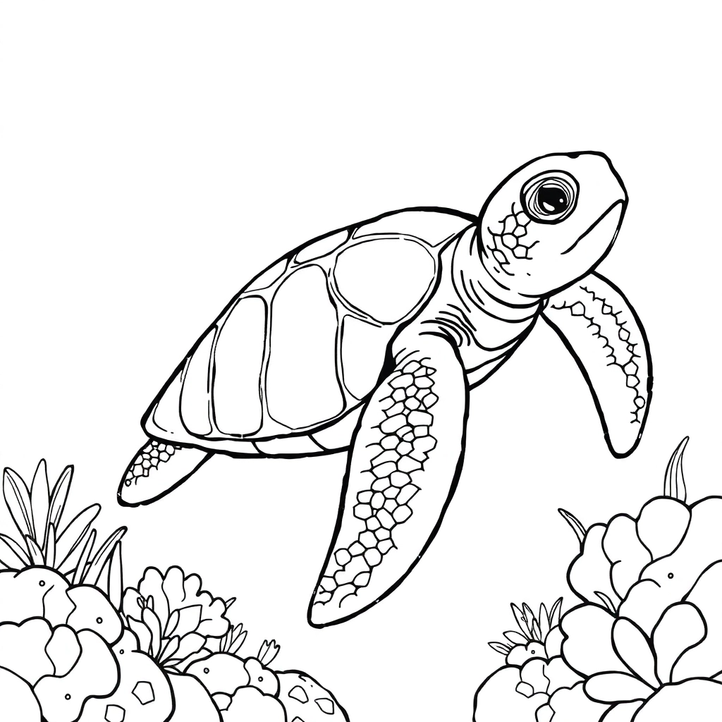 Sea turtle Coloring Pages