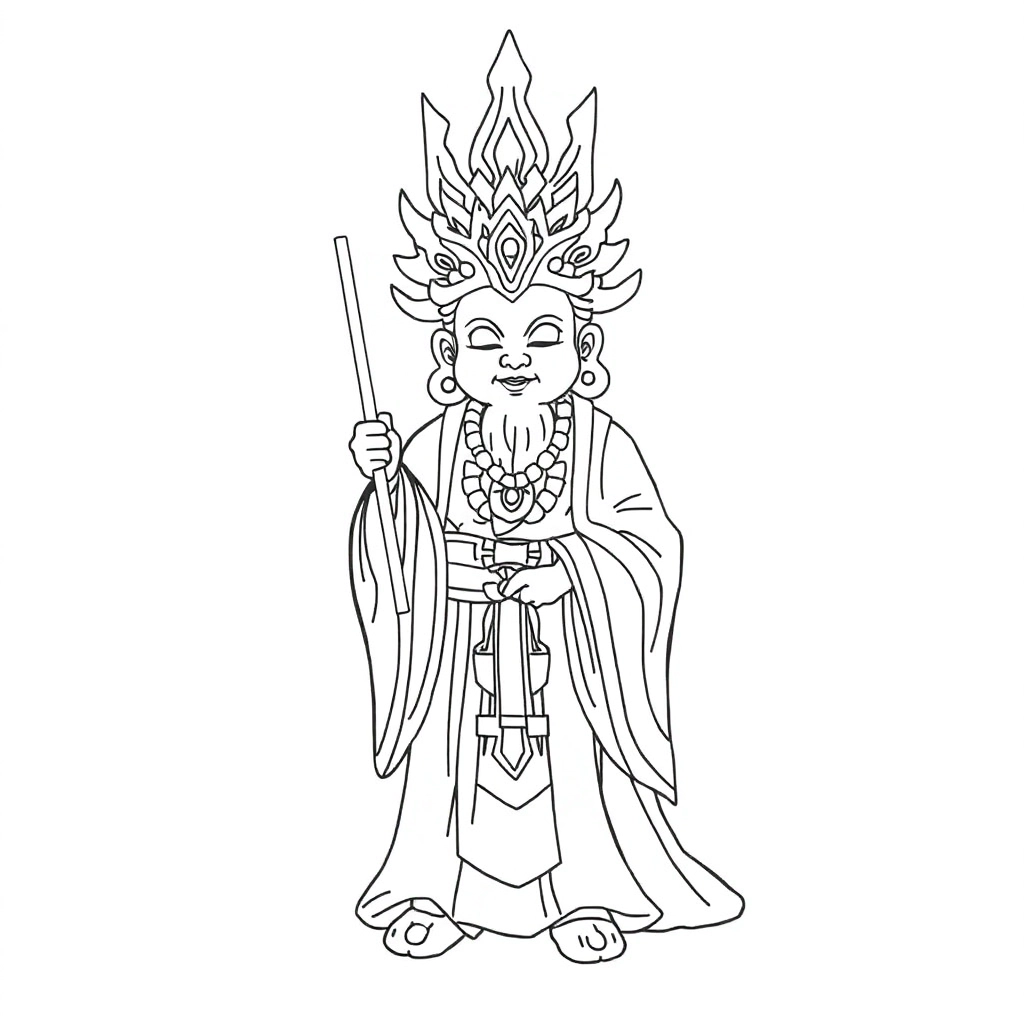 大日如来 صفحات التلوين