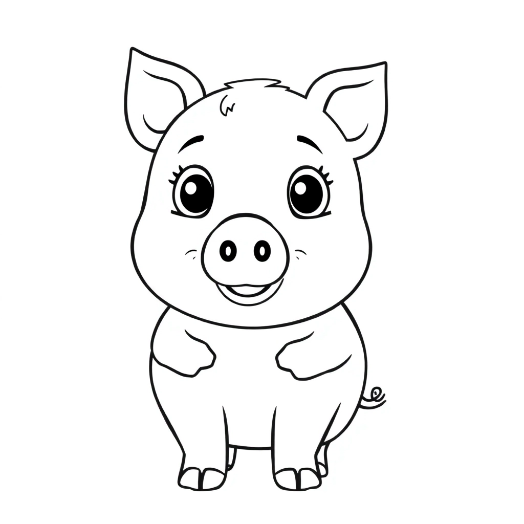 George Pig Páginas para Colorear