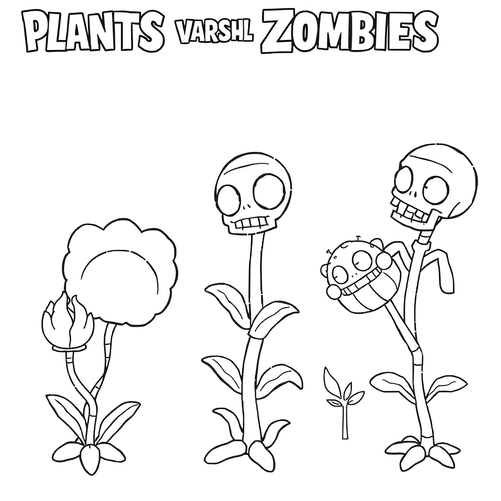 植物大战僵尸寒冰射手 Páginas para Colorear