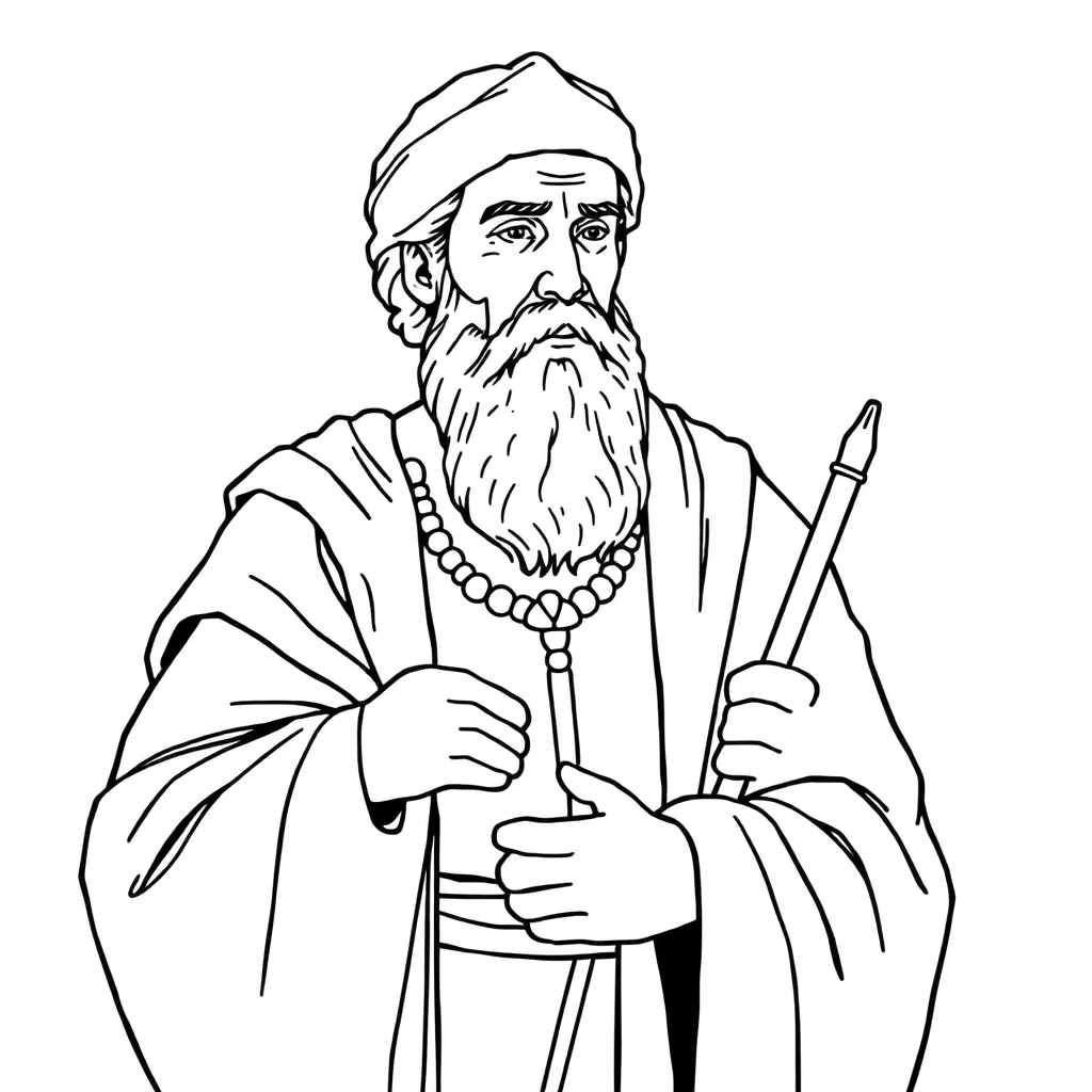 一个中世纪的哲学家 صفحات التلوين