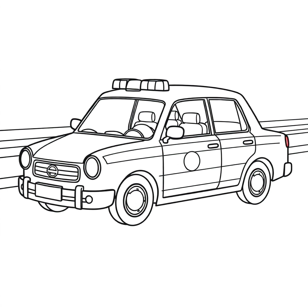 警车 صفحات التلوين