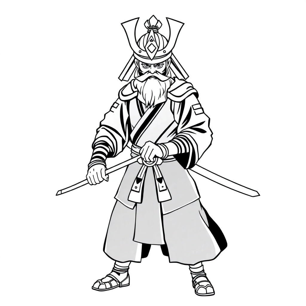 武士僧侣君主 صفحات التلوين