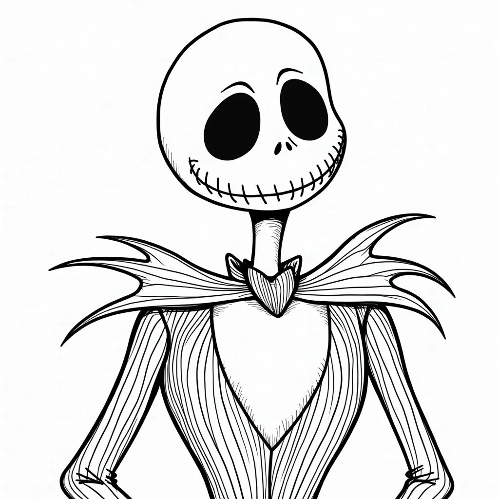 Jack form The Nightmare Before Christmas coloring pages