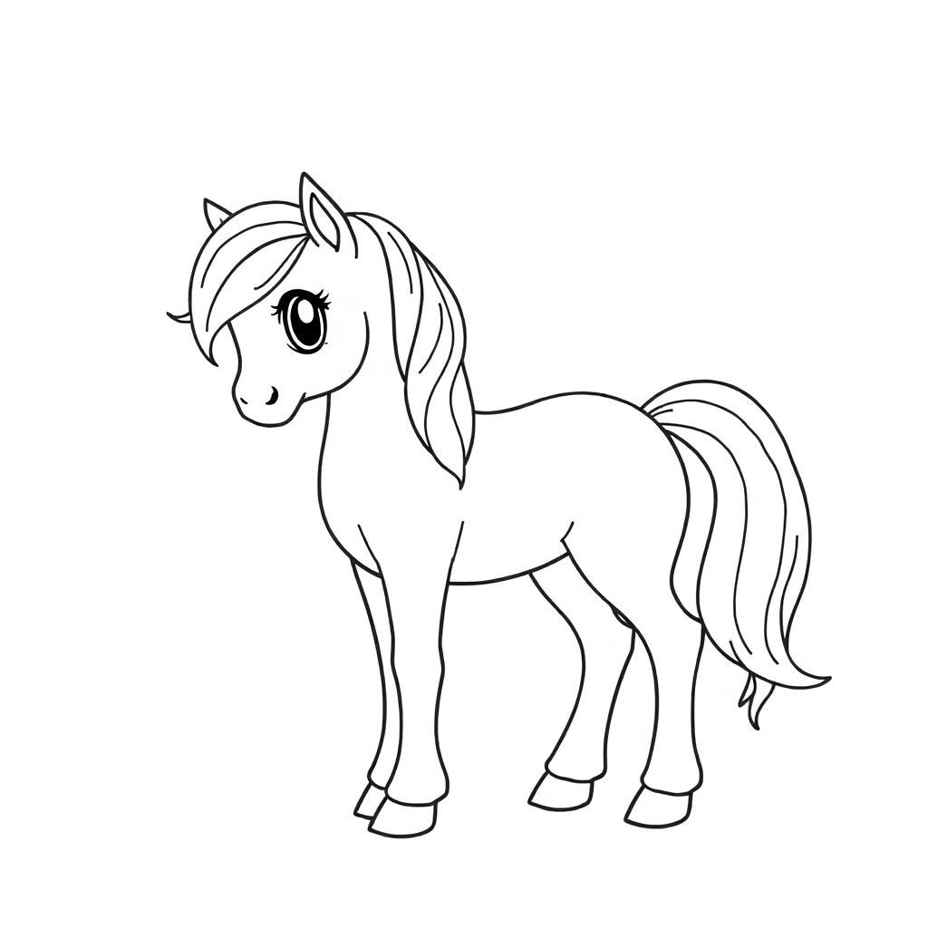 ponny Páginas para Colorear