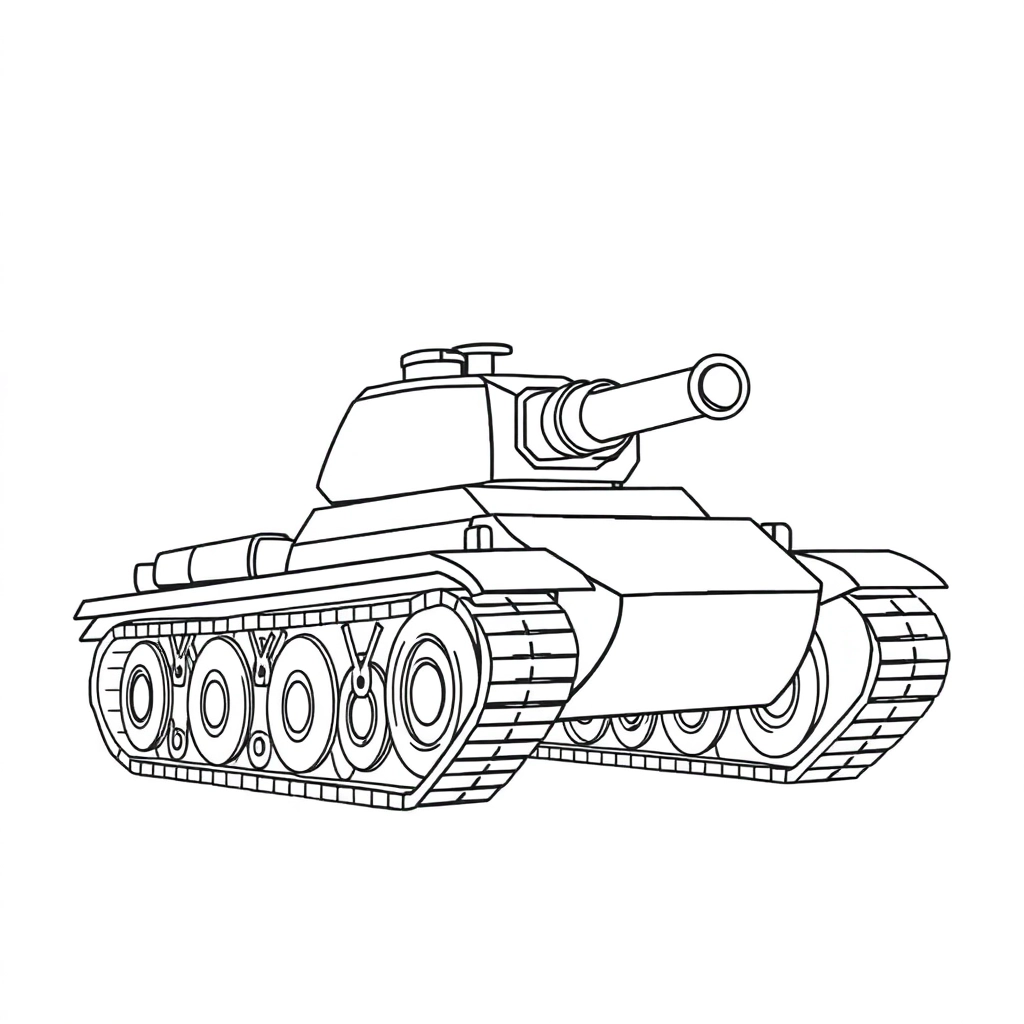tank Páginas para Colorear