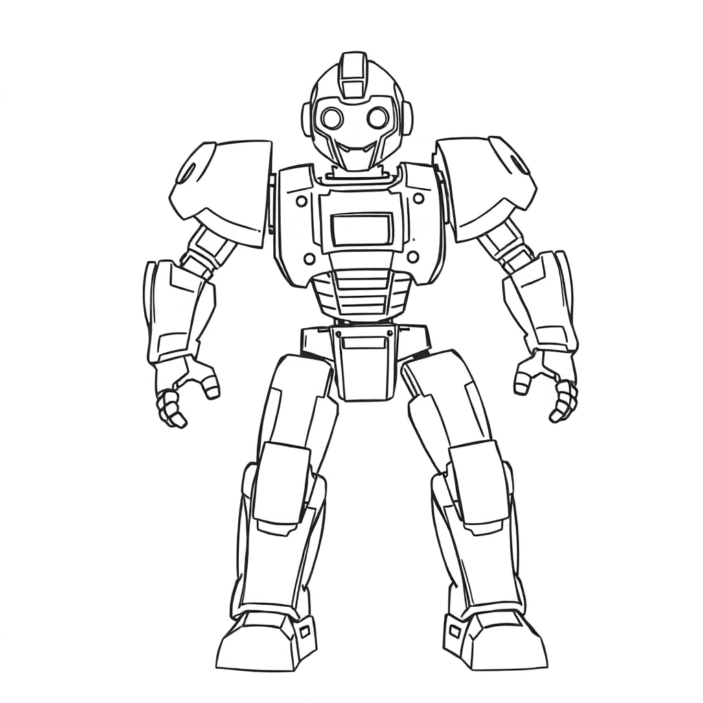 robot Páginas para Colorear
