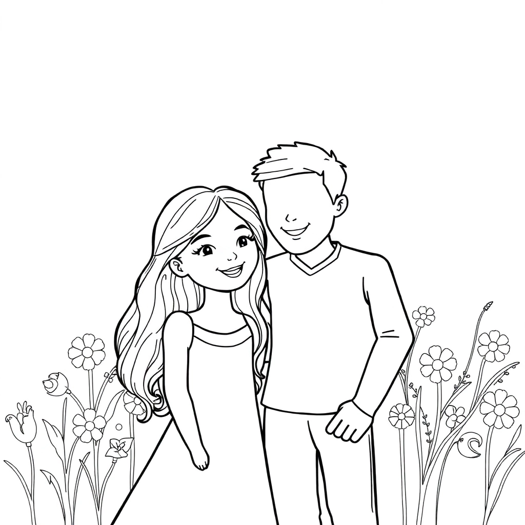 couple Coloring Pages